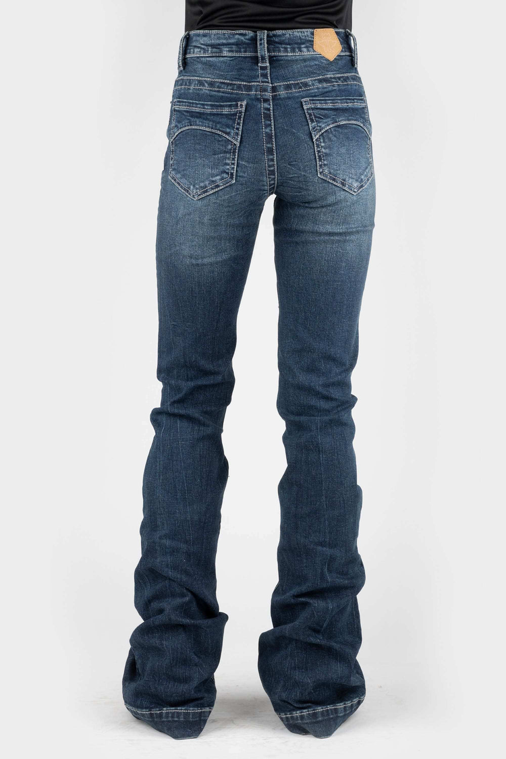 Tin Haul WOMENS HALF MOON PIECED BACK POCKET DECO JEANS - Tin Haul - Flyclothing LLC