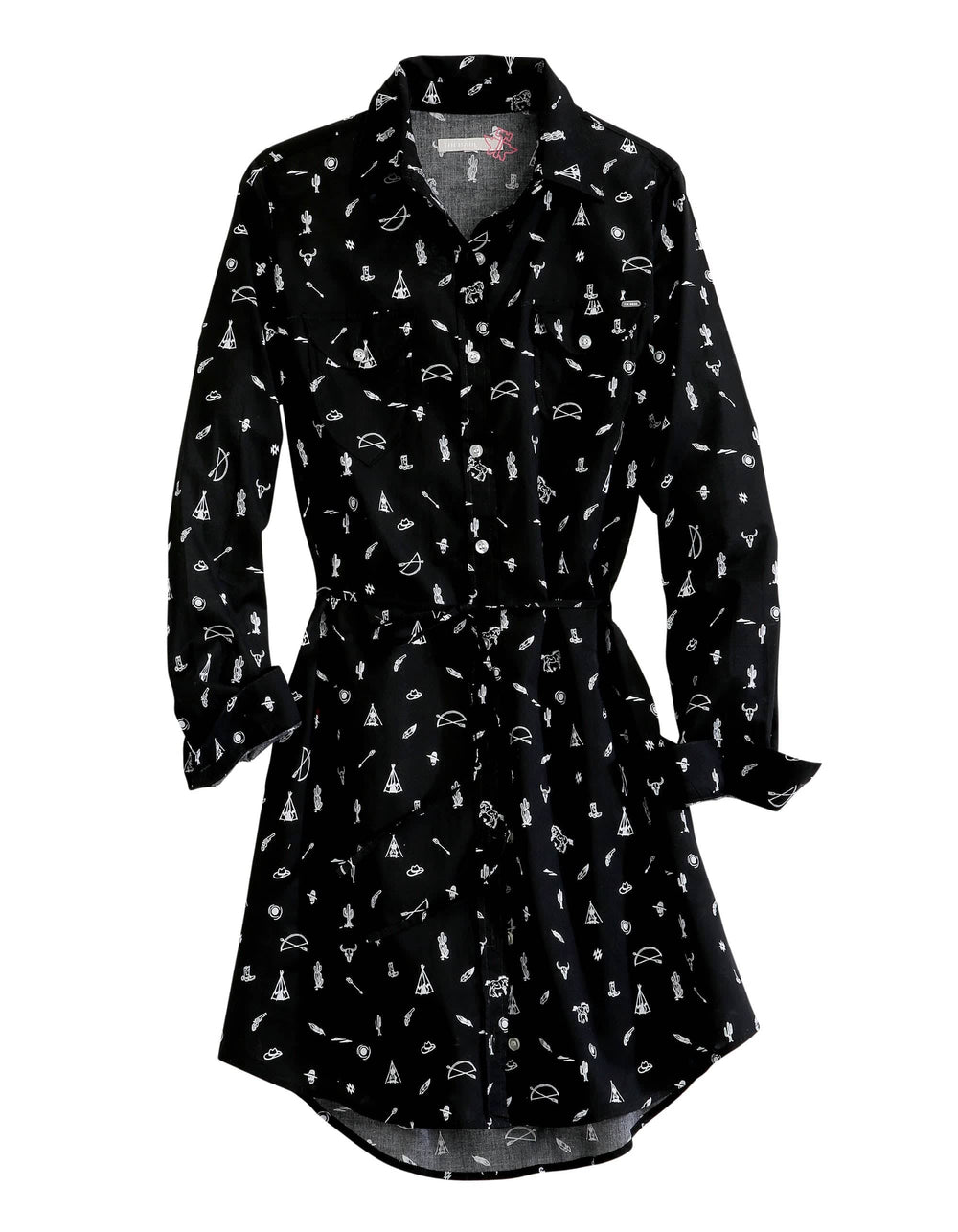 Tin Haul WOMENS WESTERN DITSY  LONG SLEEVE SHIRT DRESS