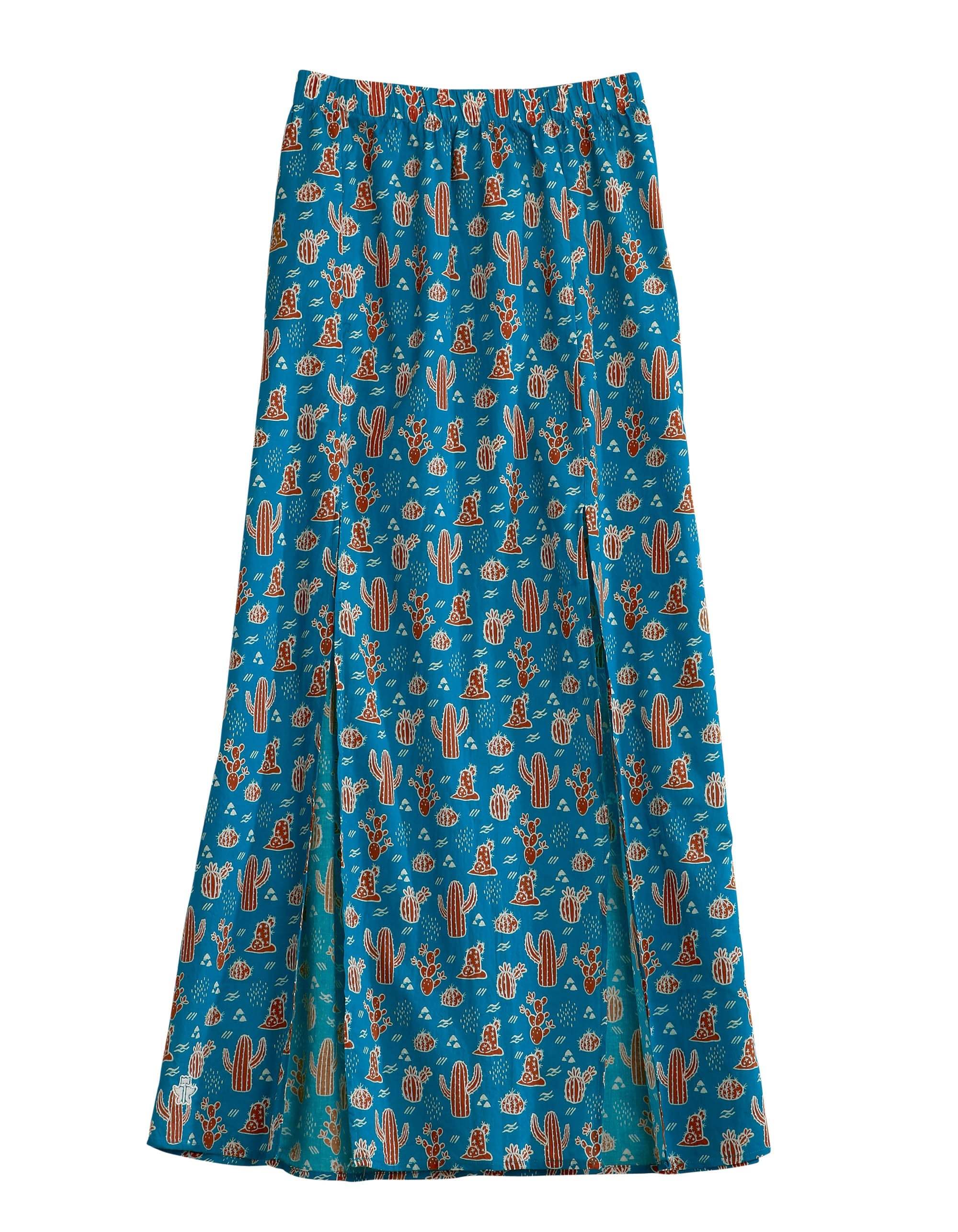 Tin Haul WOMENS CACTI PRINT MAXI SKIRT - Tin Haul - Flyclothing LLC