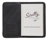 Scully Leather Black Soft Plonge Leather Personal Phone/Address - Scully Leather