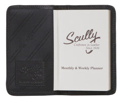 Scully Leather Black Soft Plonge Leather Personal Phone/Address - Flyclothing LLC