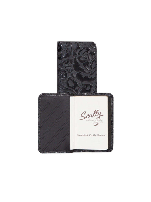 Scully Leather Black New Tooled Leather Blank Personal Noter - Scully Leather - Flyclothing LLC