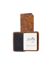 Scully Leather Chocolate New Tooled Leather Personal Phone/Address - Flyclothing LLC