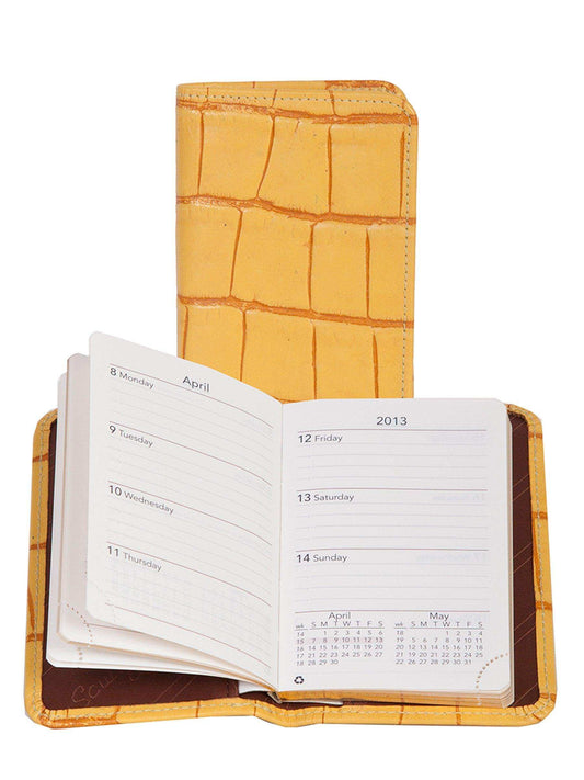 Scully YELLOW PERSONAL WEEKLY PLANNER - Scully Leather - Flyclothing LLC