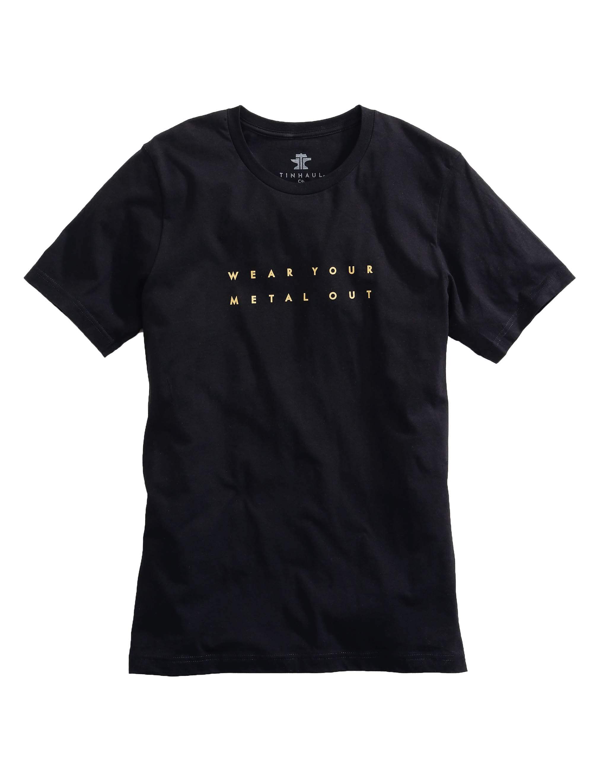 Tin Haul MENS KNIT WEAR YOUR METAL OUT FRONT ANVIL ON BACK T-SHIRT - Tin Haul - Flyclothing LLC