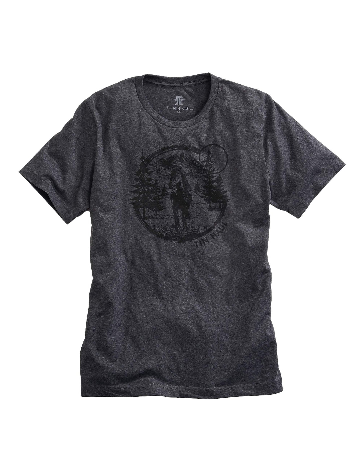 Tin Haul MENS KNIT TIN HAUL FREE SPIRITED HORSE SCENES T-SHIRT - Tin Haul - Flyclothing LLC
