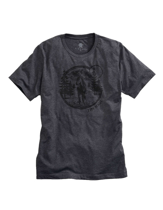 Tin Haul MENS KNIT TIN HAUL FREE SPIRITED HORSE SCENES T-SHIRT - Tin Haul - Flyclothing LLC