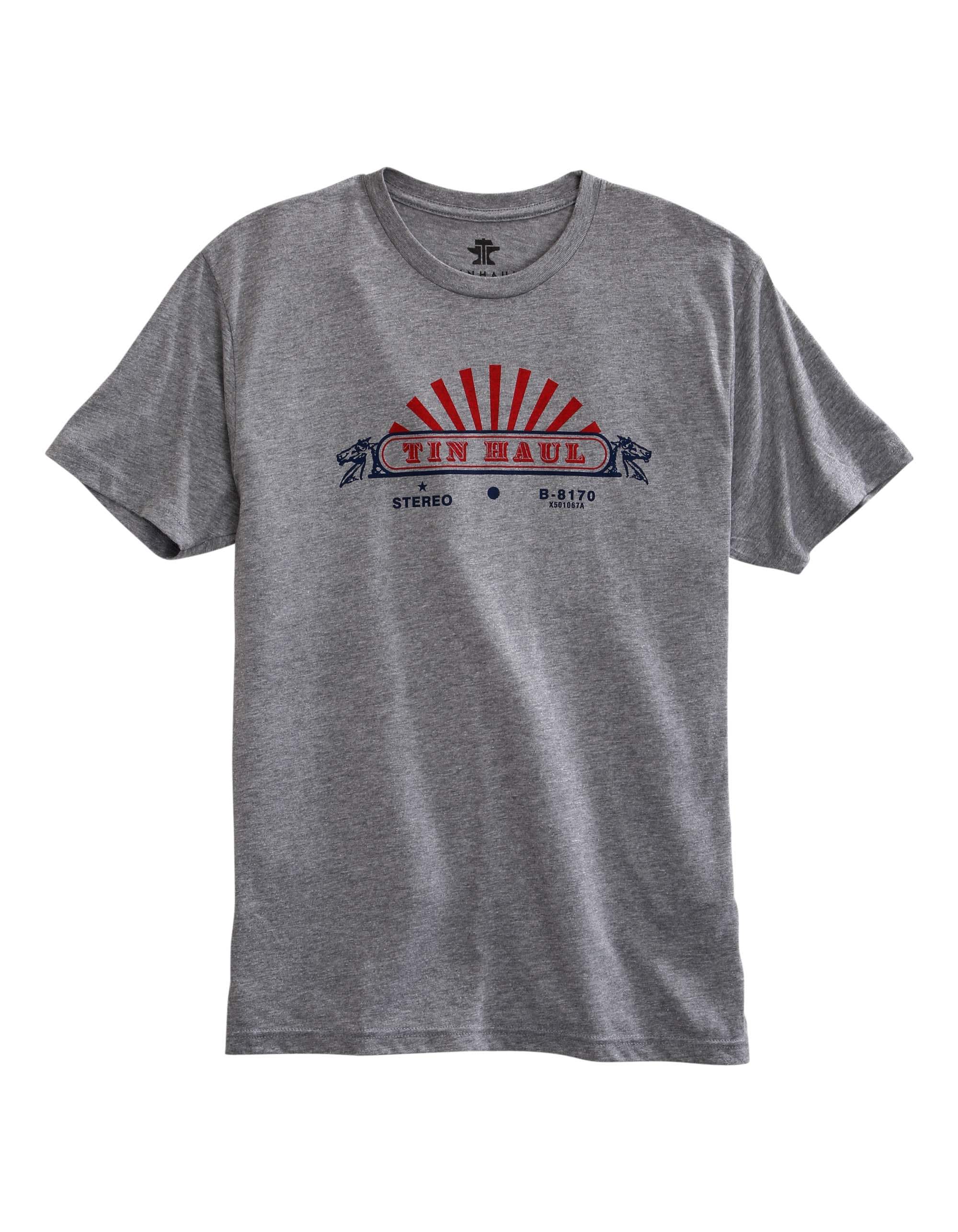Tin Haul MENS KNIT TIN HAUL IN STEREO SCREEN PRINT T-SHIRT - Tin Haul - Flyclothing LLC