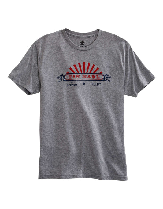 Tin Haul MENS KNIT TIN HAUL IN STEREO SCREEN PRINT T-SHIRT - Tin Haul - Flyclothing LLC