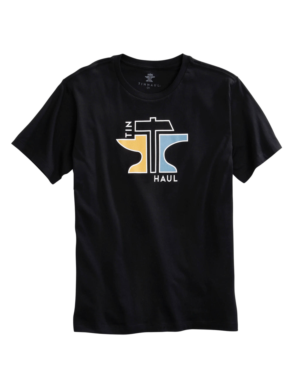 Tin Haul MENS KNIT TIN HAUL GEOMETRIC ANVIL AND HAMMER PRINT T-SHIRT