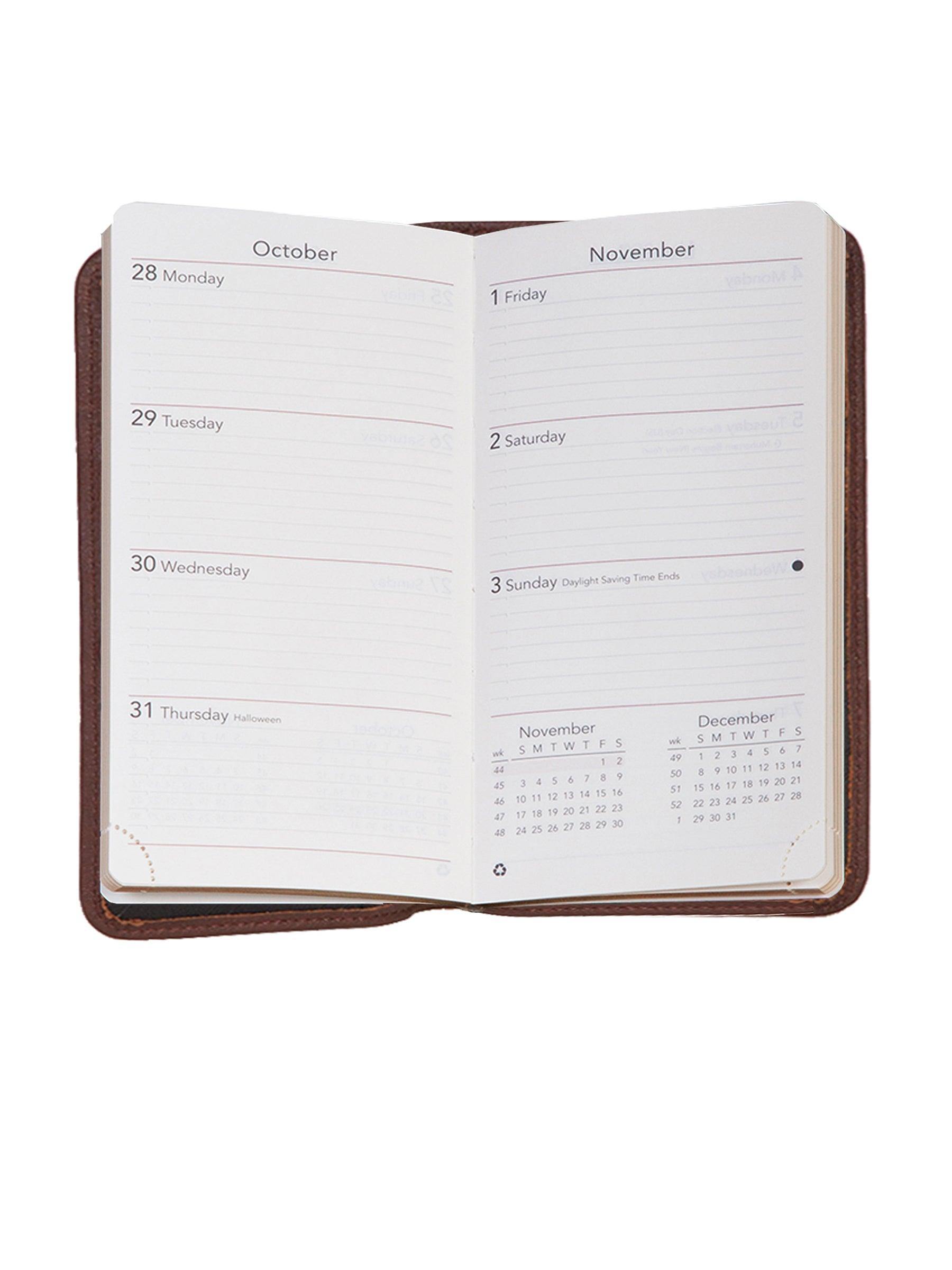 Scully CHOCOLATE BLANK POCKET NOTEBOOK - Scully Leather