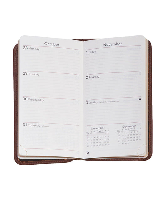 Scully CHOCOLATE RULED POCKET NOTEBOOK - Scully Leather