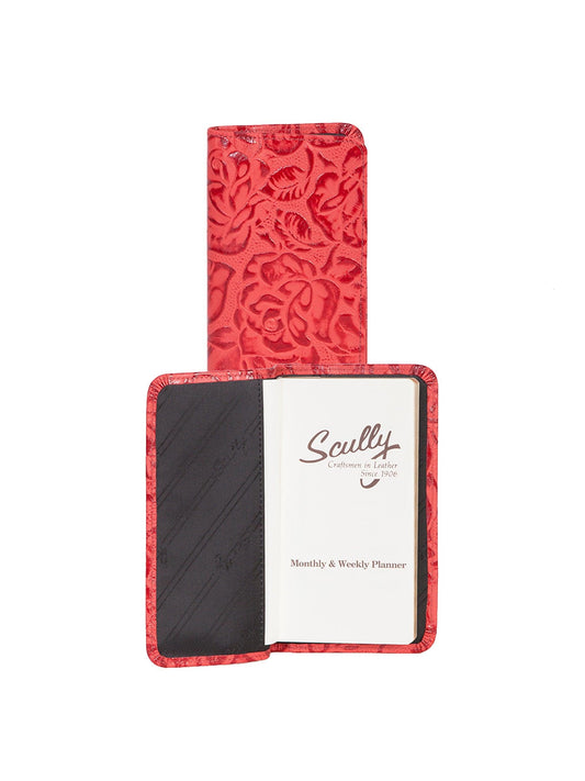 Scully Leather Red New Tooled Leather Pocket Phone/Address - Flyclothing LLC