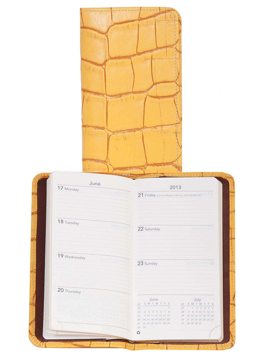 Scully YELLOW POCKET WEEKLY PLANNER - Scully Leather - Flyclothing LLC
