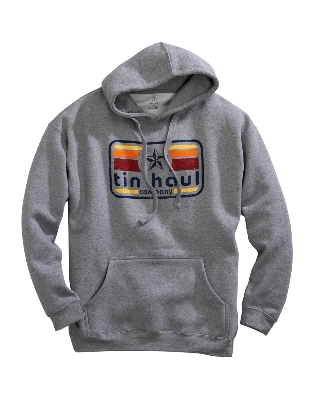 Tin Haul MENS TIN HAUL STAR AND STRIPES SCREEN PRINT HEATHER GREY SWEATSHIRT