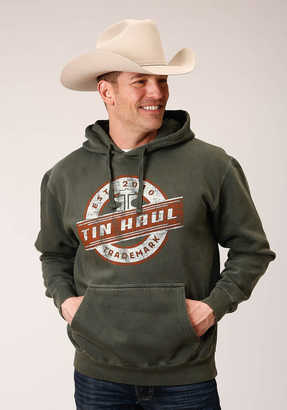 Tin Haul MENS KNIT TIN HAUL TRADEMARK SCREEN PRINT SWEATSHIRT