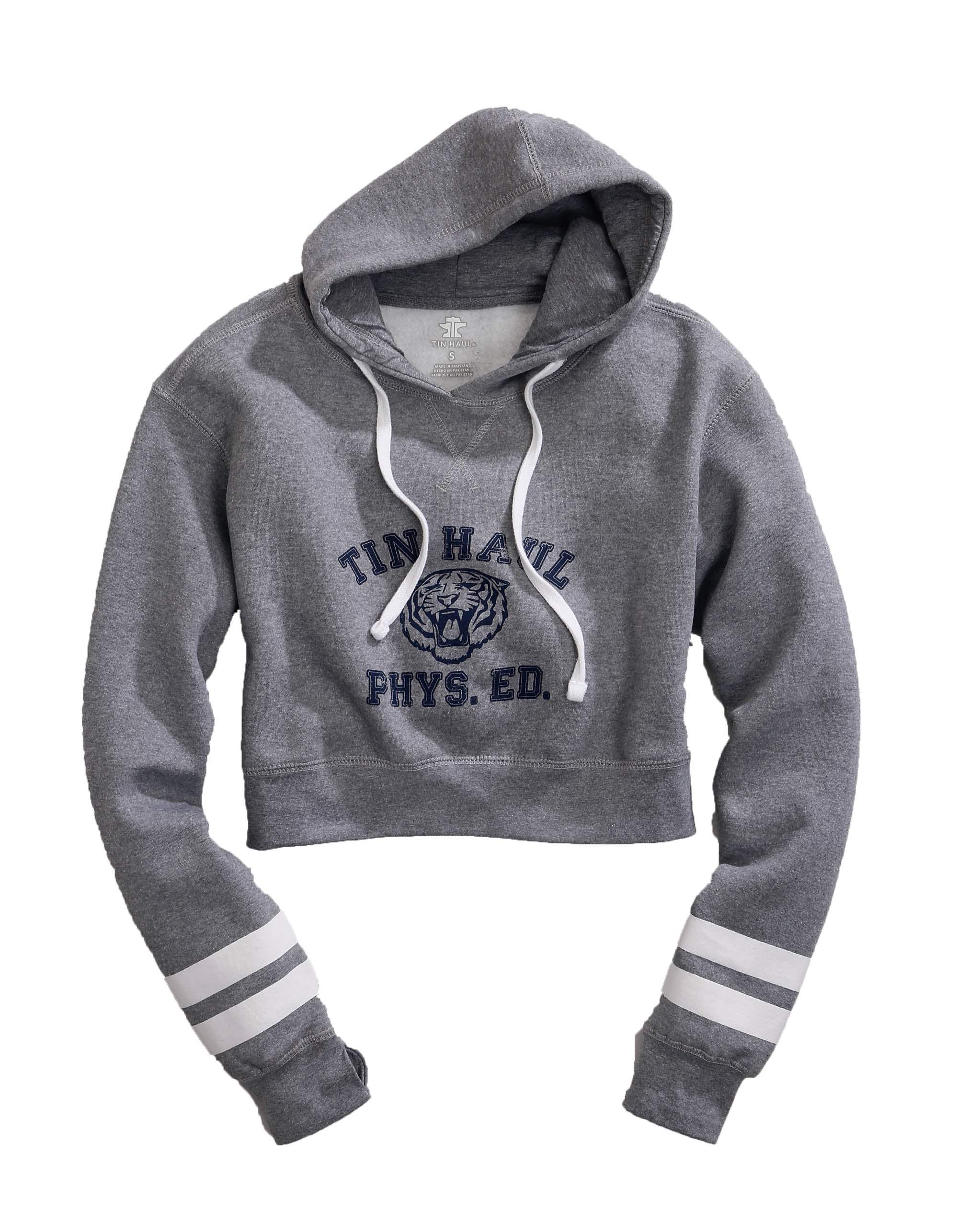 Tin Haul WOMENS KNIT TIN HAUL PHYS ED TIGER SCREEN PRINT SWEATSHIRT - Tin Haul - Flyclothing LLC
