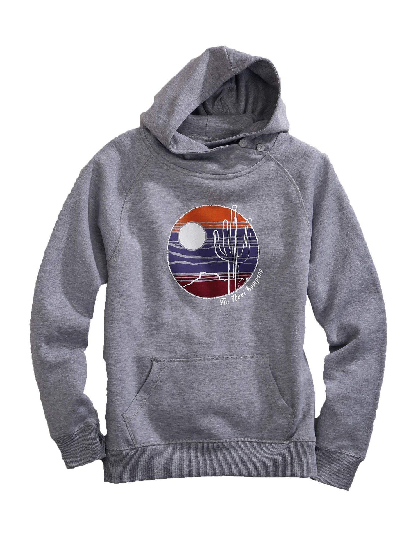 Tin Haul WOMENS KNIT CACTUS MOUNTAIN SCENRY IN CIRCLE SWEATSHIRT - Tin Haul - Flyclothing LLC