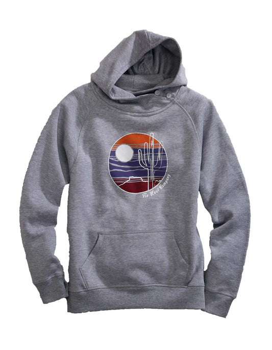 Tin Haul WOMENS KNIT CACTUS MOUNTAIN SCENRY IN CIRCLE SWEATSHIRT - Tin Haul - Flyclothing LLC