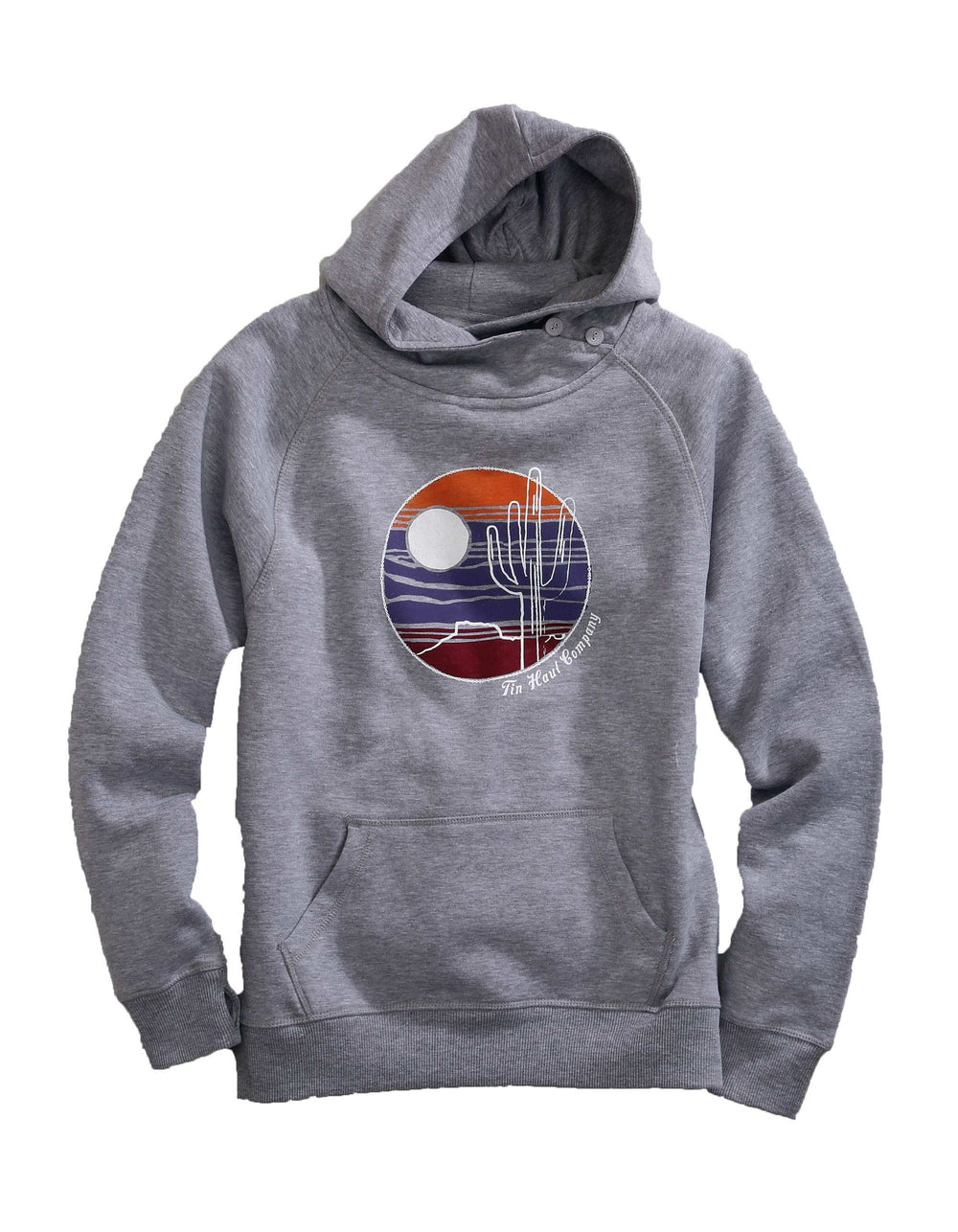Tin Haul WOMENS KNIT CACTUS MOUNTAIN SCENRY IN CIRCLE SWEATSHIRT - Tin Haul - Flyclothing LLC