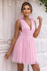 Open Back Sleeveless Mesh Dress - Trendsi - Flyclothing LLC