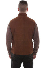 Scully BROWN LAMB SUEDE TWO TONE VEST - Flyclothing LLC