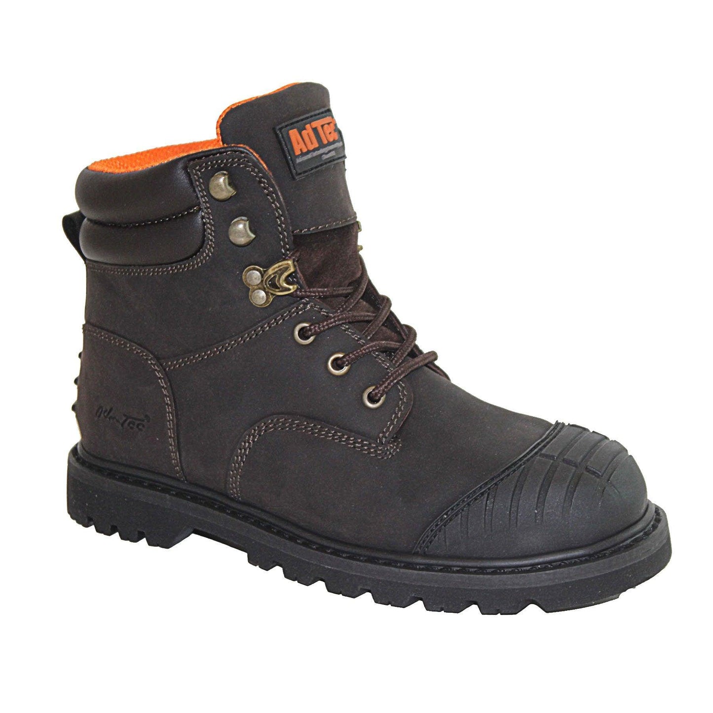 Men's 6" Steel Toe Work Boot Brown - AdTec - Flyclothing LLC