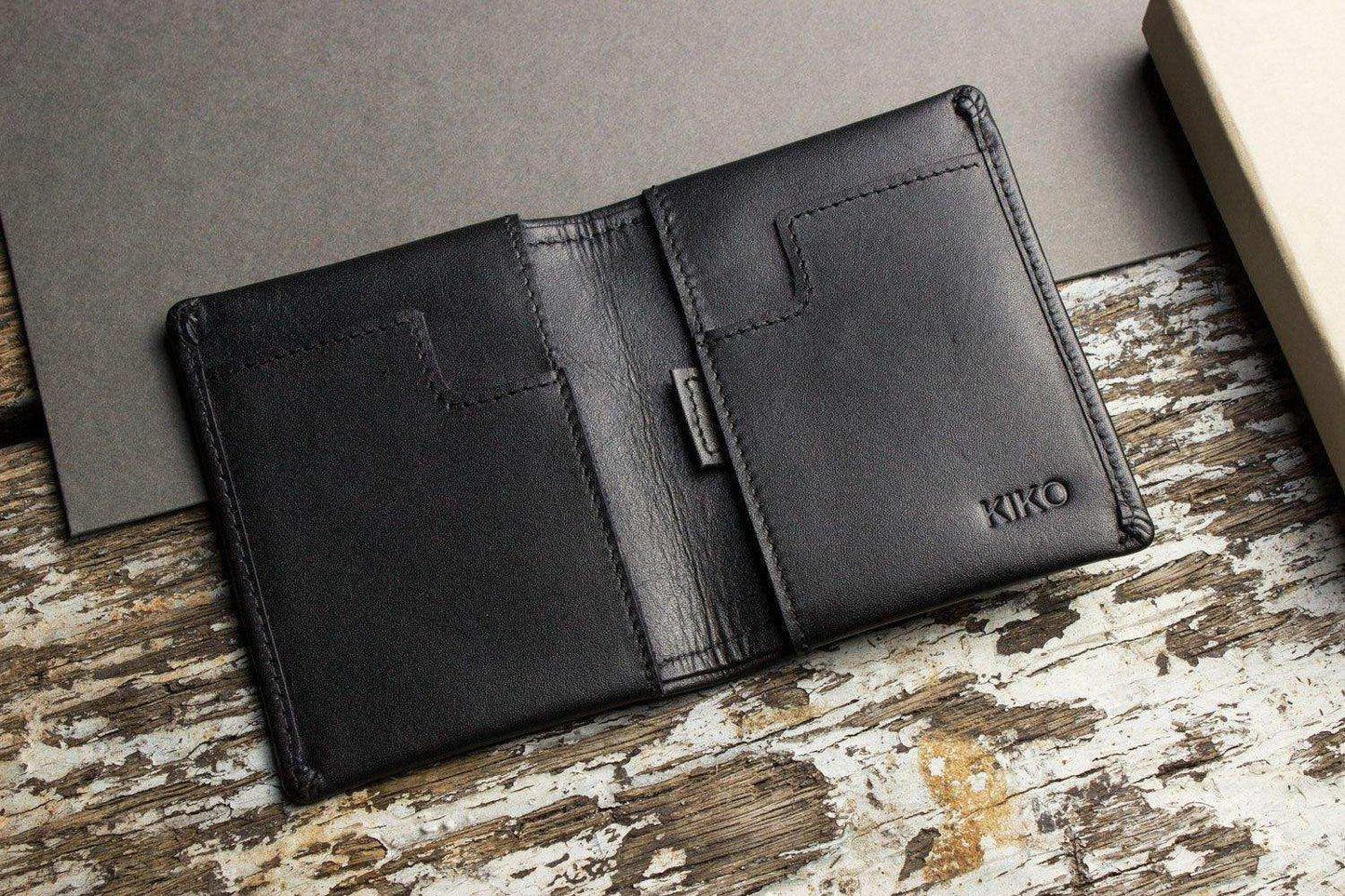 Kiko Leather Slim Bifold Wallet - Kiko - Flyclothing LLC