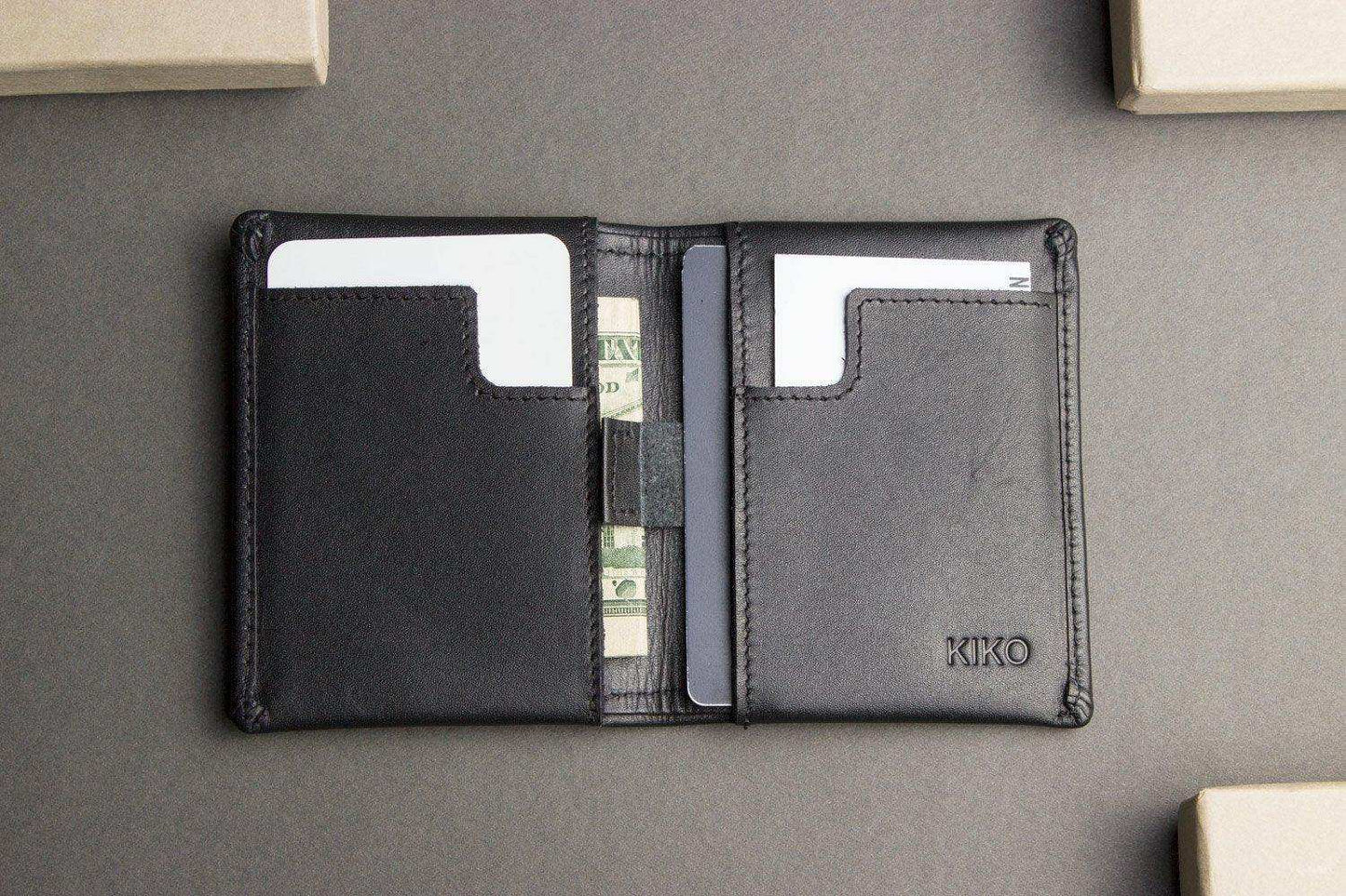 Kiko Leather Slim Bifold Wallet - Kiko - Flyclothing LLC