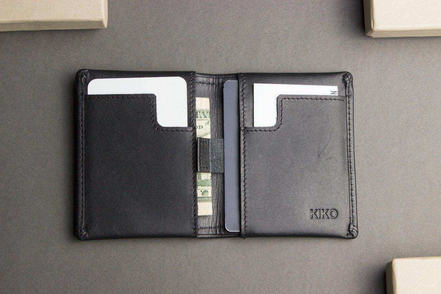 Kiko Leather Slim Bifold Wallet - Kiko - Flyclothing LLC