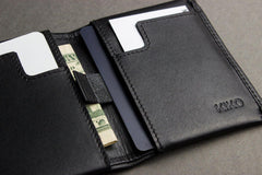 Kiko Leather Slim Bifold Wallet - Flyclothing LLC