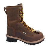 AdTec Men's 8" Composite Toe Waterproof Logger Brown - AdTec