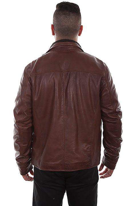 Scully ANTIQUE BROWN ZIPOUT COLLAR JACKET - Scully Leather - Flyclothing LLC