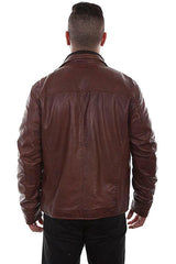 Scully ANTIQUE BROWN ZIPOUT COLLAR JACKET - Scully Leather
