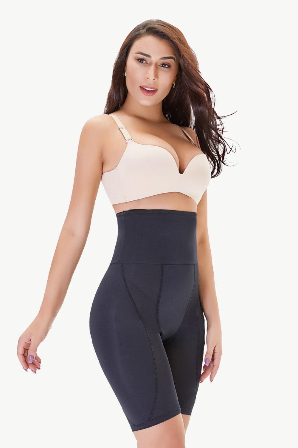 Full Size High Waisted Pull-On Shaping Shorts - Flyclothing LLC