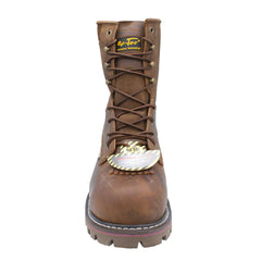 AdTec Men's 8" Composite Toe Waterproof Logger Brown - Flyclothing LLC