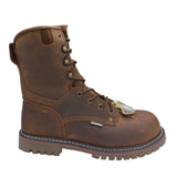 AdTec Men's 8" Composite Toe Waterproof Logger Brown - AdTec