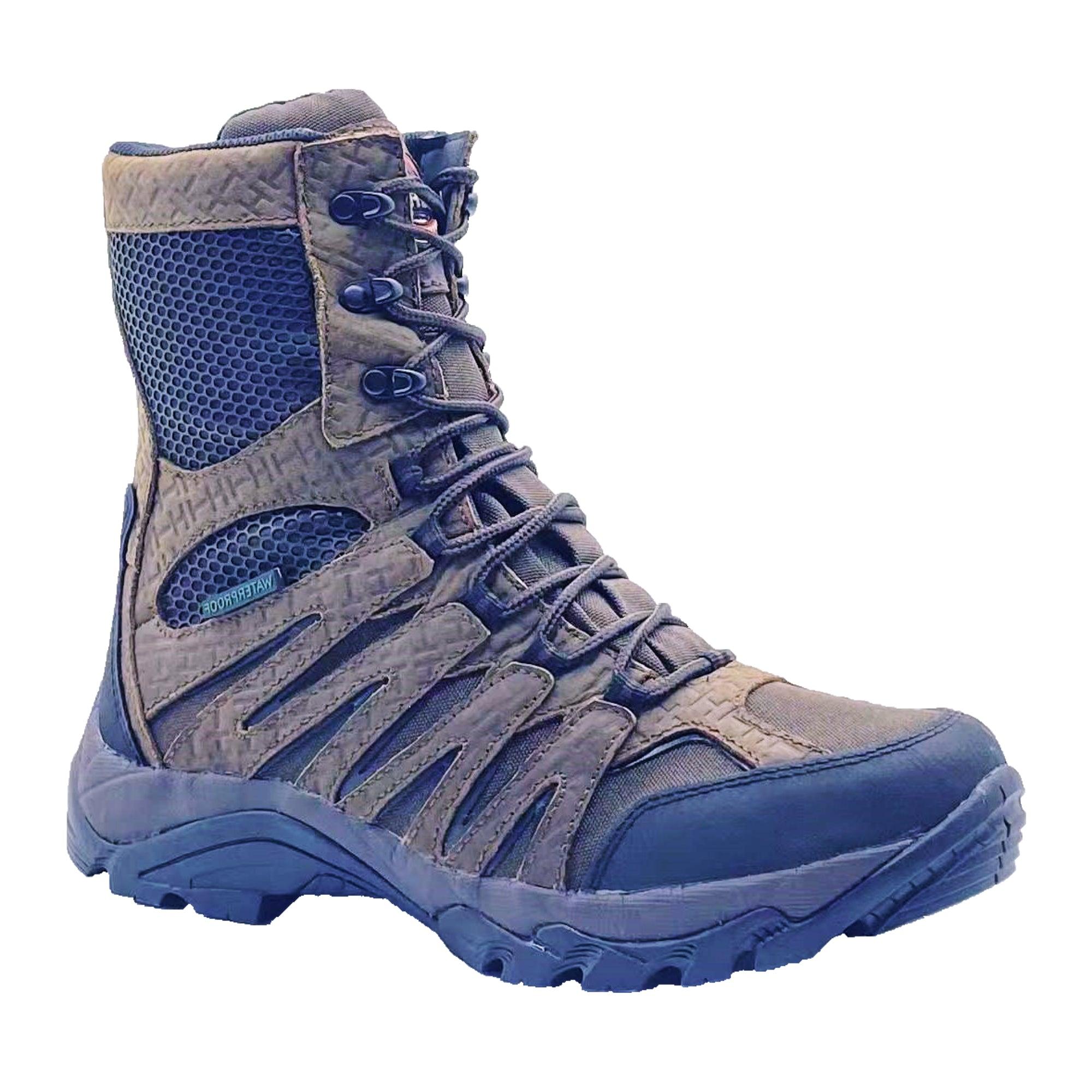 AdTec Men's 8" Waterproof Side Zipper Hunting Boot Brown - Flyclothing LLC