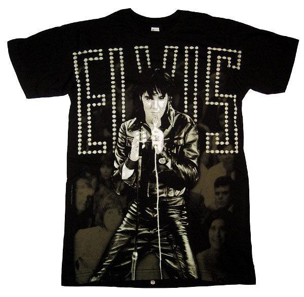 Elvis Presley Black Leather Shirt - Flyclothing LLC