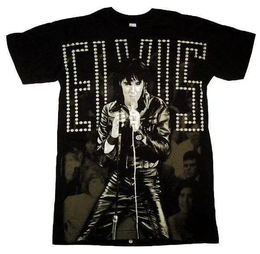 Elvis Presley Black Leather Shirt - Elvis Presley