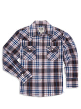 Boy's Ely Cattleman Long Sleeve Textured Aztec Plaid Western Snap Shirt- Black & Hunter Green - Ely Cattleman - Flyclothing LLC