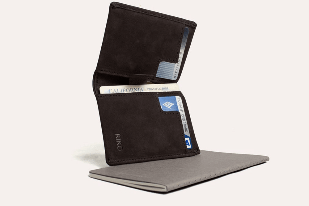Kiko Leather Slim Bifold Wallet - Kiko