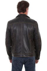 Scully BLACK ZIP FRONT JACKET - Scully Leather
