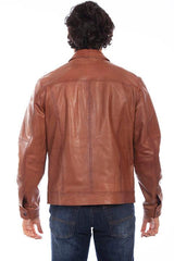 Scully BROWN ZIP FRONT JACKET - Flyclothing LLC