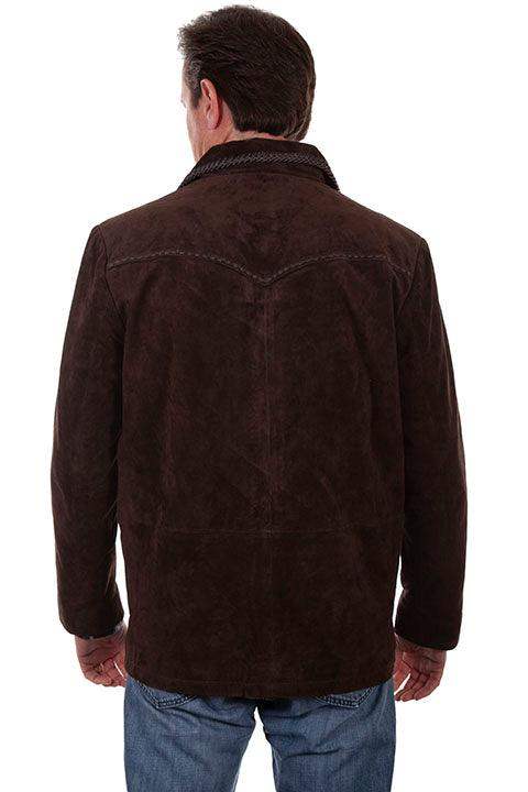 Scully EXPRESSO BOAR SUEDE PICK STITCH JKT - Scully Leather - Flyclothing LLC