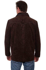 Scully EXPRESSO BOAR SUEDE PICK STITCH JKT - Scully Leather - Flyclothing LLC