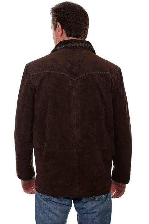 Scully EXPRESSO BOAR SUEDE PICK STITCH JKT - Scully Leather - Flyclothing LLC