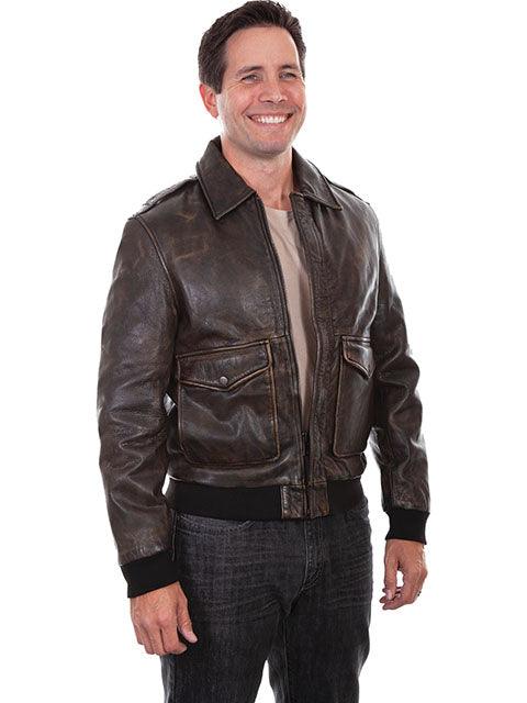 Scully BROWN BOMBER JACKET - Flyclothing LLC