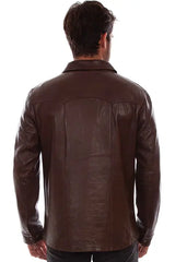 Scully Leather Leatherwear Mens Chocolate Men's Jacket - Scully Leather - Flyclothing LLC