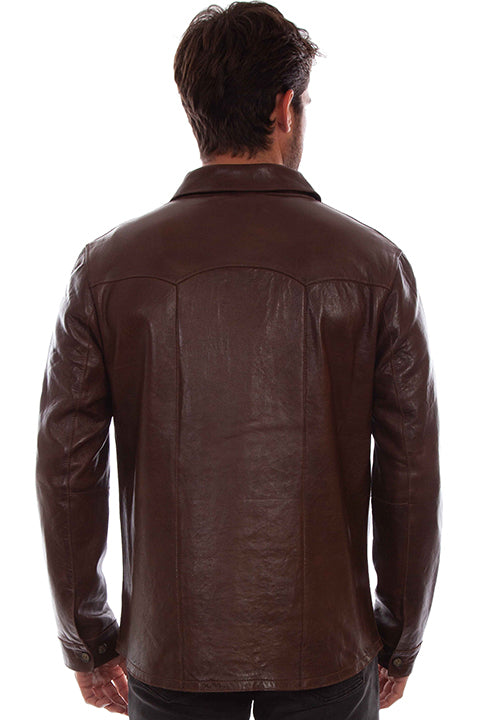 Scully Leather Leatherwear Mens Chocolate Men's Jacket